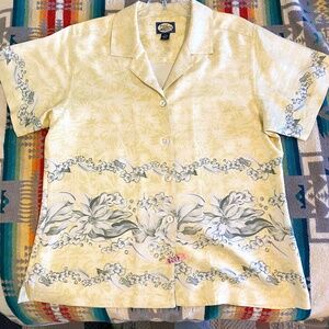 Tommy Bahama 100% silk camp shirt